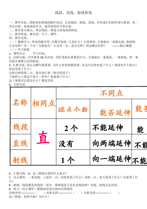 人教版小学数学四年级上册《3角的度量：线段、直线、射线、角》赛课教案_0