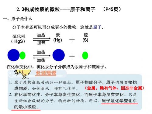 2.3构成物质的微粒-原子和离子