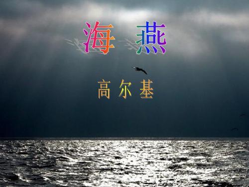 语文人教版标准版八年级下册 《海燕》 ppt课件