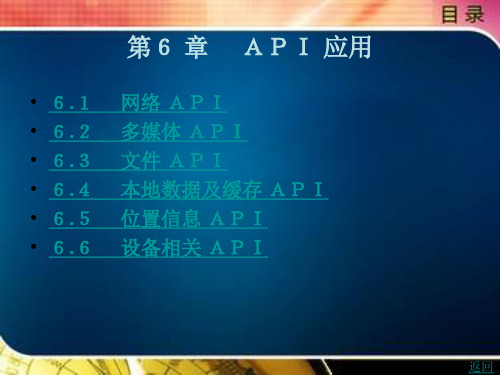 API 应用