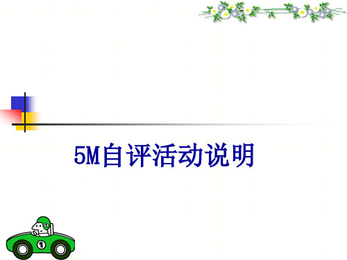 5M自评活动说明PPT模板
