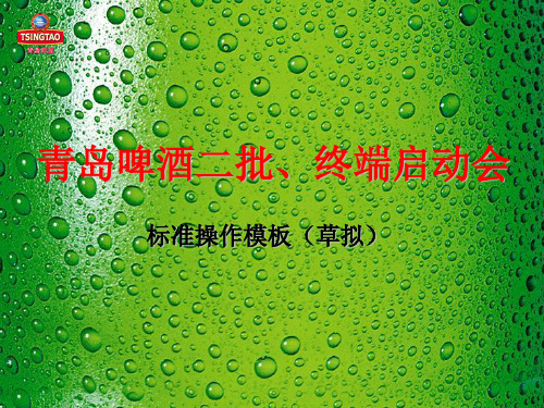 青岛啤酒二批终端标准操作方案