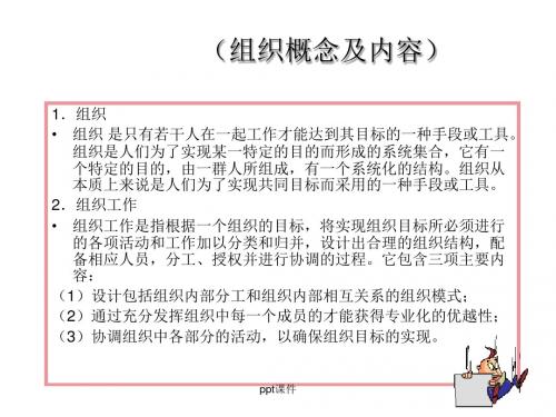 组织概念及内容  ppt课件