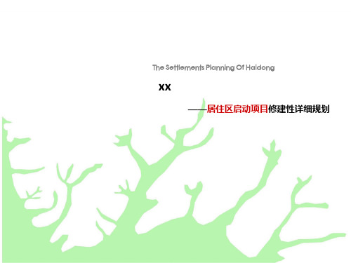 [云南]住宅项目修建性详细规划方案汇报及总体概念设计