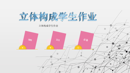 立体构成学生作业