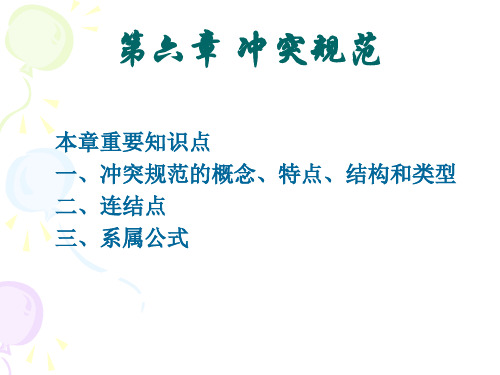 国际私法课件：第六章 冲突规范