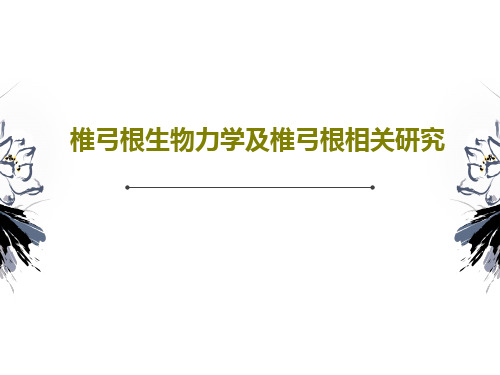 椎弓根生物力学及椎弓根相关研究PPT文档27页
