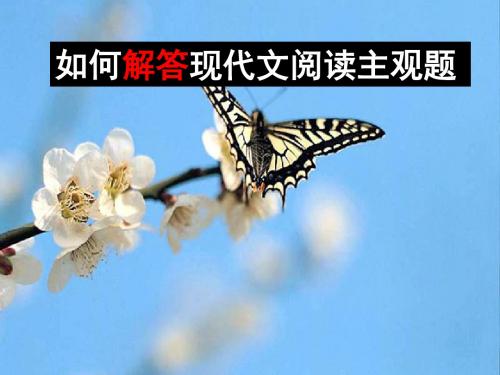 【高考语文】高考复习现代文阅读ppt25