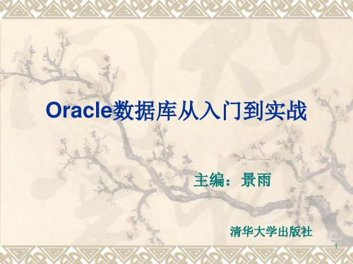 第8章-Oracle数据库从入门到实战-微课视频版-景雨-清华大学出版社