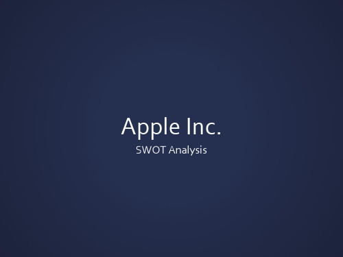 Apple SWOT Analysis