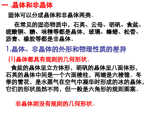 高二物理固体课件(PPT)4-4