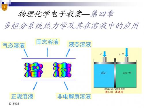 04章_多组分系统热力学及其在溶液中的应用解析