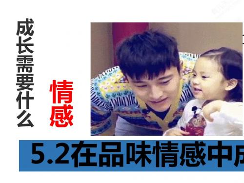 5.2在品味情感中成长 课件(共20张PPT)