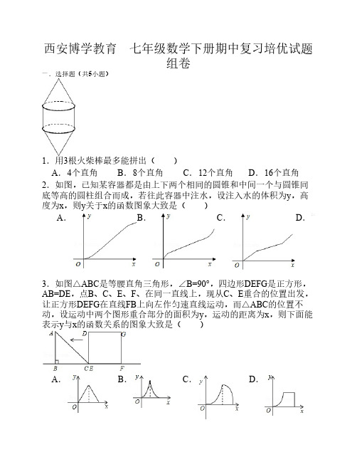 七年级数学下册期中复习培优试题组卷