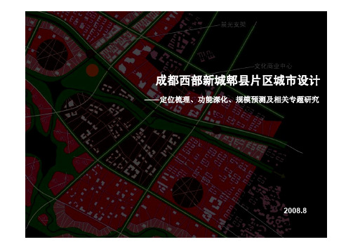 成都西部新城城市综合开发规划定位报告-82页-2008年