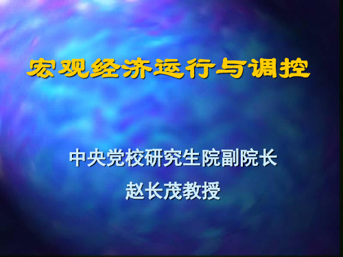 宏观经济运行与调控