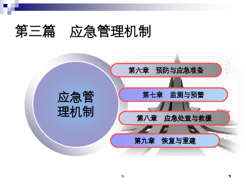 应急管理机制应急管理概论理论与实践课件