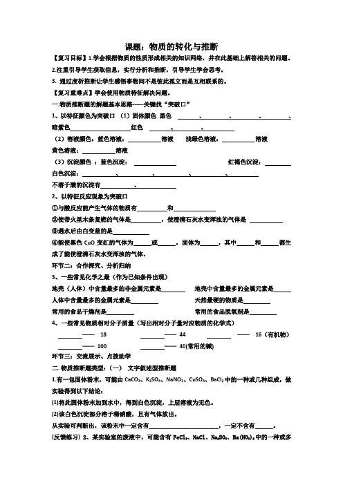 鲁教五四制九年级初中化学《第三单元 海水中的化学 整理与复习》_3