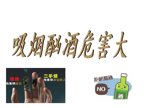 1.1  吸烟酗酒危害大 课件