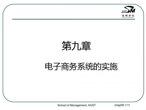 chap09 电子商务系统的实施