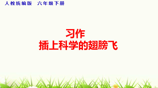 部编版 六年级下第5单元  习作 插上科学的翅膀飞 课件