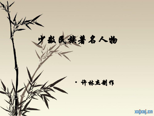 十一课少数民族的著名人物