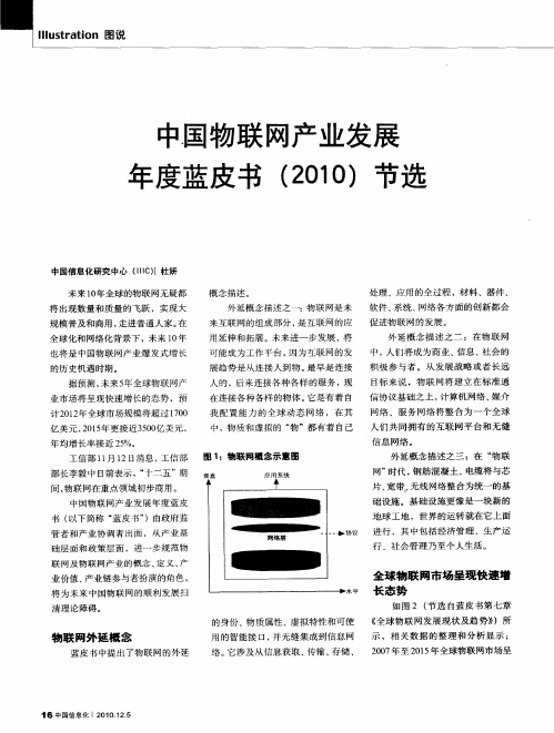 中国物联网产业发展年度蓝皮书(2010)节选