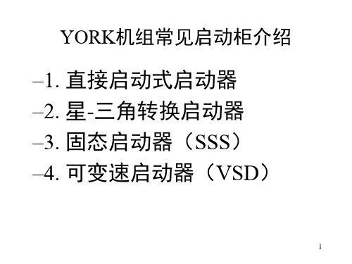 约克中央空调主要启动方式(课堂PPT)