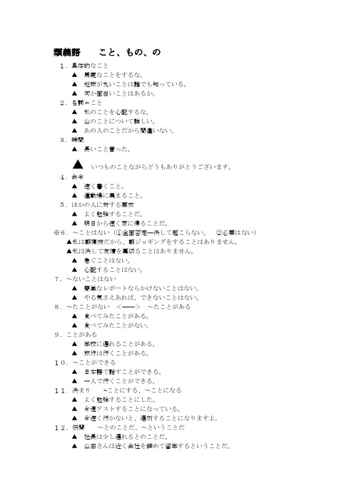 类义语こと.もの、のdoc