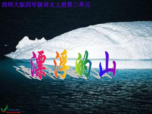 第11课《漂浮的山》1