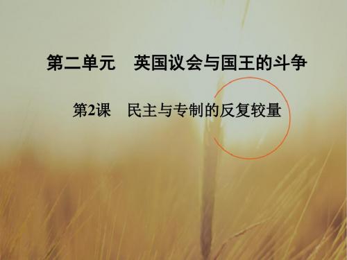 高中历史课件-民主与专制的反复较量 最新