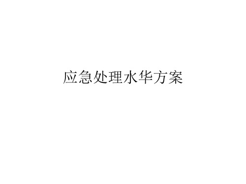 应急处理水华方案