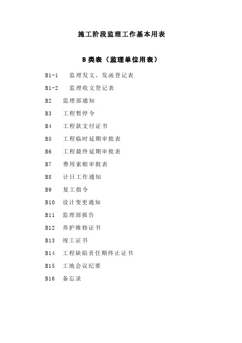 监理新B表