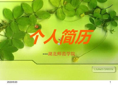 个人简历 演示文稿