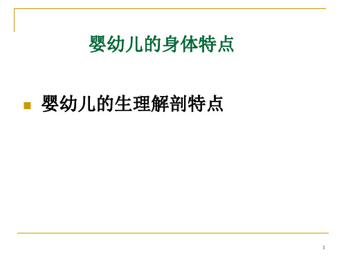 幼儿卫生学PPT课件