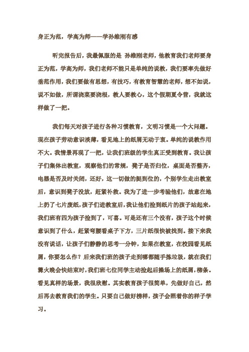孙维刚读后感