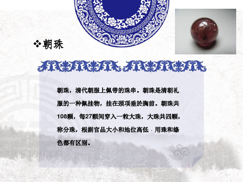 清朝顶戴花翎PPT资料23页