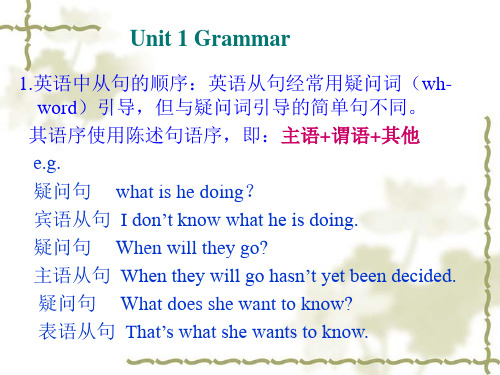 英语中从句的顺序英语从句经常用疑问词wh-word引导