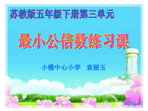 最小公倍数练习课2
