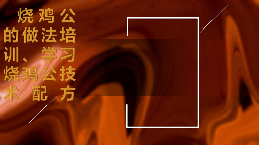 烧鸡公的做法培训、学习烧鸡公技术配方w