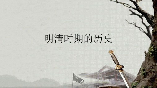 明清时期的历史