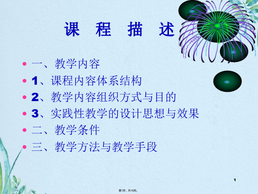 课程描述课程描述(共10张PPT)