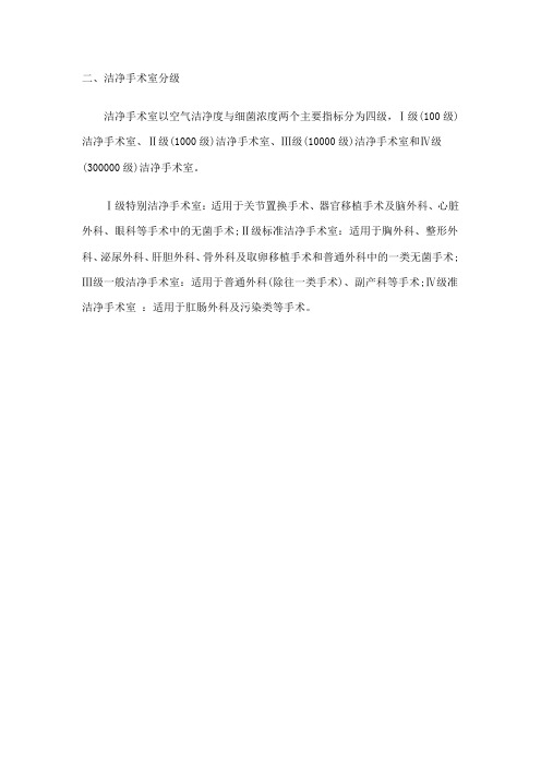 洁净手术室