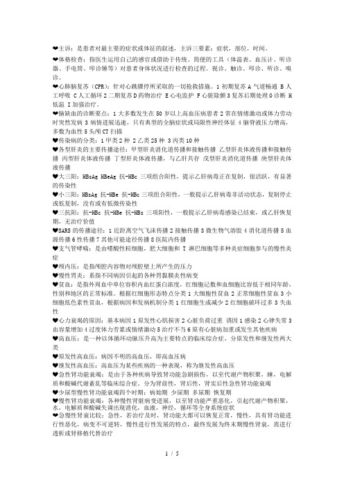 《临床医学》word版参考模板
