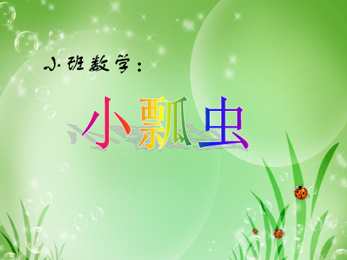 小班数学小瓢虫精品PPT课件
