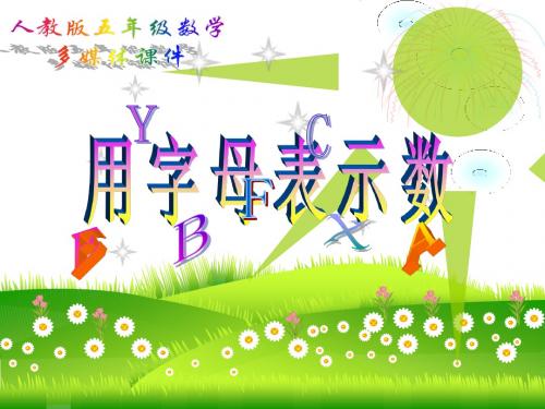 用字母表示数PPT课件