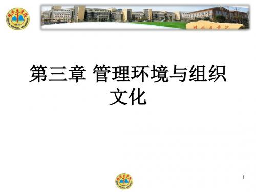 3第三章：管理环境与组织文化