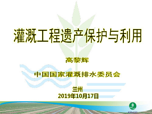 灌溉工程遗产保护与利用(高黎辉)20191114-002