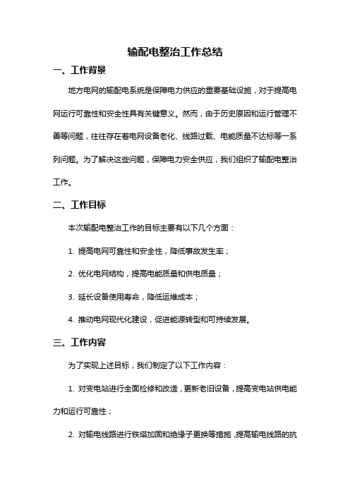 输配电整治工作总结