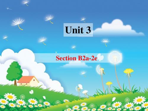 鲁教版七年英语下册 Unit3 Section B 2a-2e课件(共20张PPT)